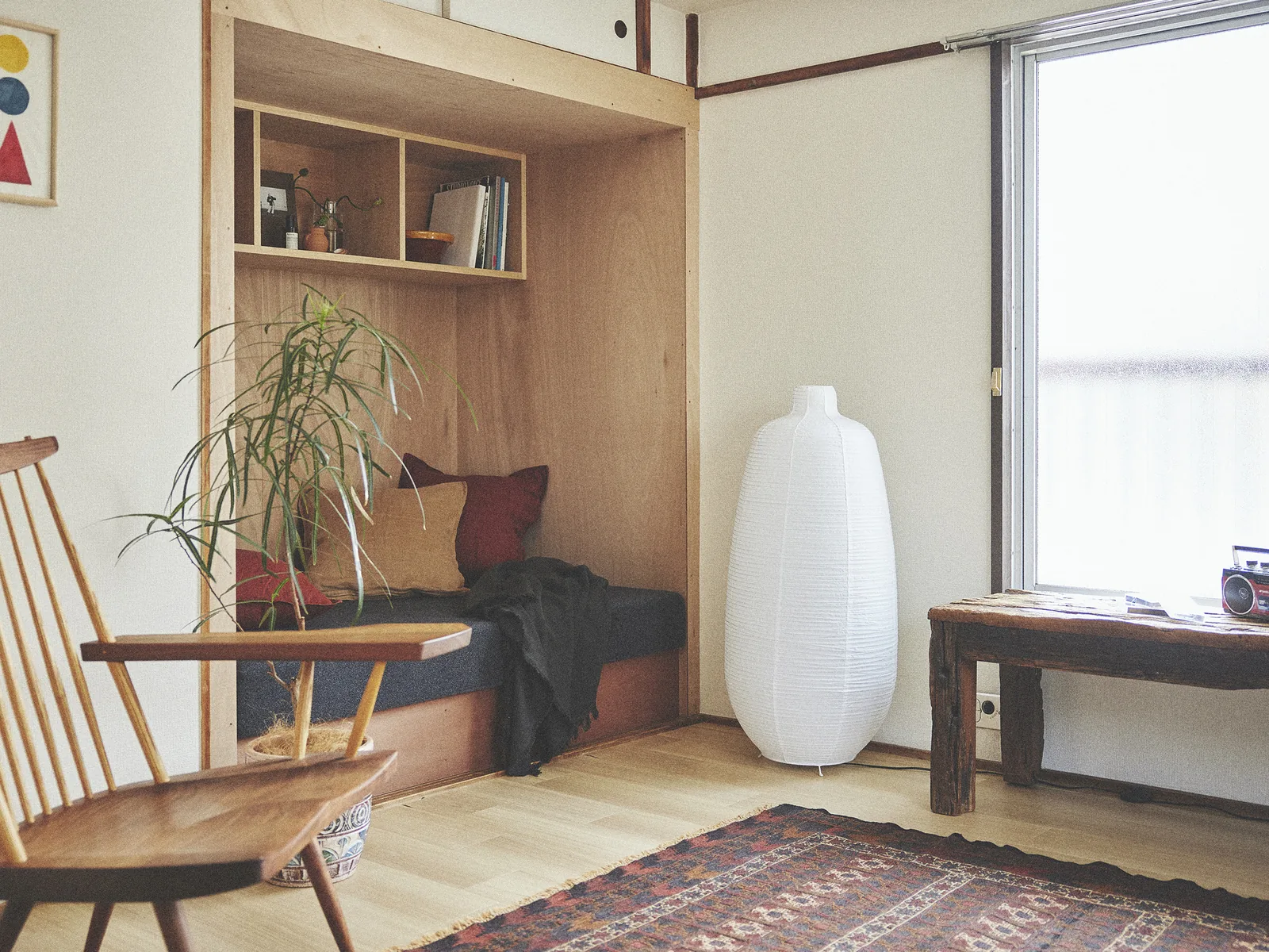 品川区東大井のハウススタジオ『Neuk studio』の造り付けのヌックと木の家具